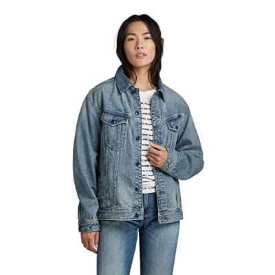 Abbildung von G Star Western Jeansjacke, Damen, Größe: XS, Sun faded air force blue