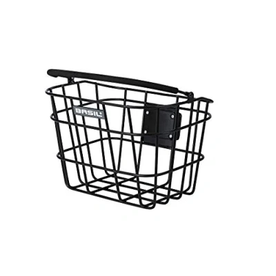 Abbildung von Fahrradkorb Für Vorne Basil Bremen Alu KF 28 X 37 26 Cm Schwarz
