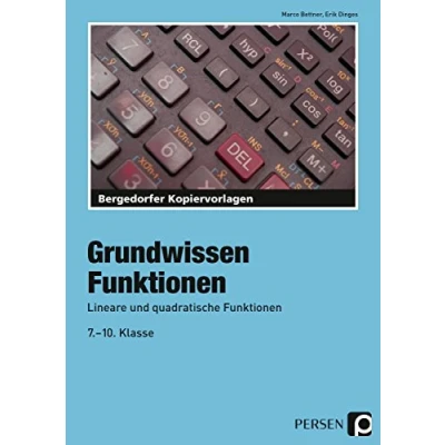 Abbildung von Funktionen: Lineare und quadratische Funktionen (7. bis 10. Klasse)