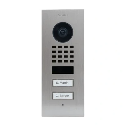 Abbildung von DoorBird D1102V IP Vid. Türst. V2A Edels. 2Ruftasten Unterput