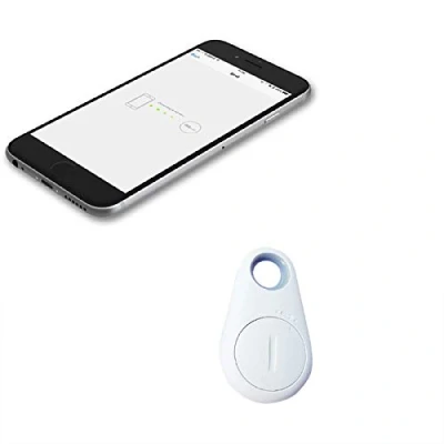 Abbildung von H43S Mini Smart Bluetooth Schlüssel Finder Anti Lost Tracker mit GPS, Alarm Reminder &amp; Batterie, Ideal für Schlüsselbund, Brieftasche, Haustiere, Weiß