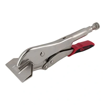 Abbildung von KS Tools 115.2077 Breitmaul Flachbacken Gripzange mit Easy Release, 250mm