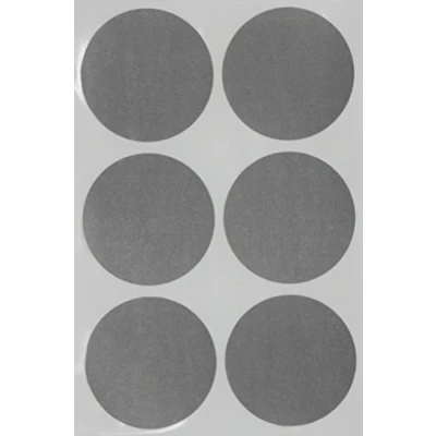 Abbildung von Etiketten Grau 50 mm runde Aufkleber 5 cm Sticker 72 Stück von Royal Green