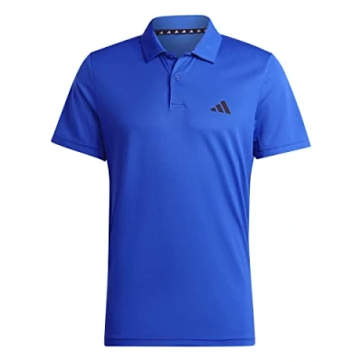 Abbildung von adidas Herren Train Essentials Training Polo Shirt, Lucid Blue/Black, XS