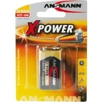 Abbildung von ANSMANN 9V Blockbatterie, 1 Stück, Alkaline Batterie Block E 6LR61 6F22, X Power Longlife, Alarmsysteme, Mikrofon
