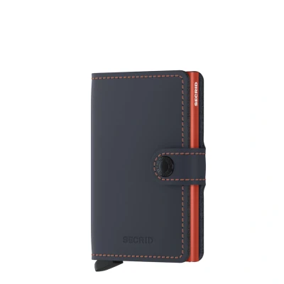 Abbildung von Secrid Miniwallet Portemonnaie Matte night blue orange