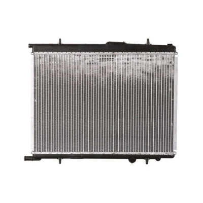 Abbildung von NRF 56021 Kühler, Motorkühlung Aluminium 555 380 29 mit Anbauteilen Kühlrippen gelötet CITROËN: Berlingo / First I