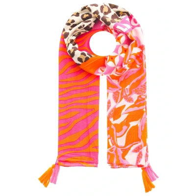 Abbildung von Zwillingsherz Modetuch &quot;Wild Flower&quot;, Mit Leo und Zebra Muster