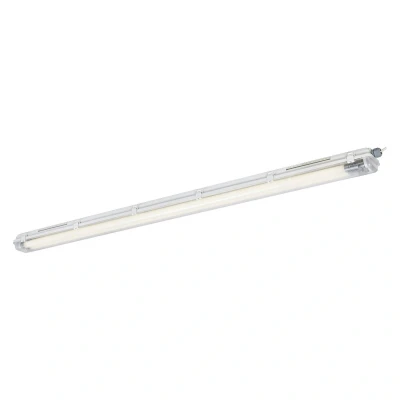 Abbildung von Ledvance Hocheffiziente LED Feuchtraumleuchte mit 2xLED Röhre, Besteht aus mind. 50% recyceltem Kunststoff, 20W, kaltweiß, langlebig, L1585mm x H70mm B95mm, perfekt für Keller, Garagen, Lagerhalle