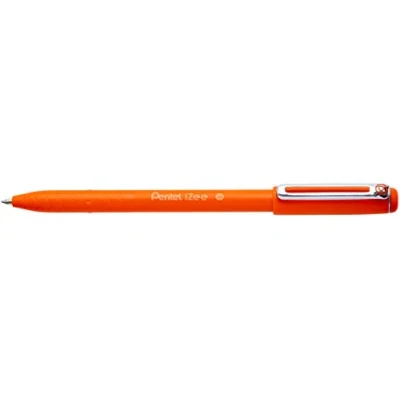 Abbildung von Pentel BX460 F Kugelschreiber Izee, Modell mit Kappe, Metallclip, 0, 5 mm Strichstärke, 12 Stück, Orange