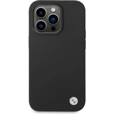 Abbildung von BMW BMHCP14LSILBK hülle für iPhone 14 Pro 6,1&quot; schwarz/Black Silicone Metal Logo