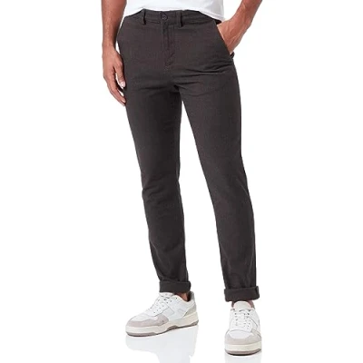 Abbildung von SELETED HOMME Herren SLHSLIM Miles 175 Brushed Pants W NOOS Hose, Forest Night/Detail:Structure, 31W x 34L