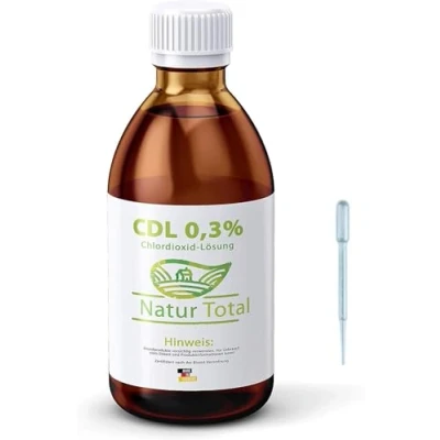 Abbildung von Chlordioxid 0,3% Lösung 500 ml CDLS Chlorine Dioxide Solution CDL Zertifiziert nach der Biozid Verordnung