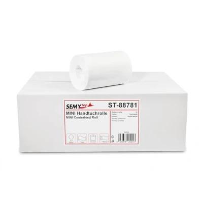 Abbildung von SemyTop Top Handtuchrolle Mini, Innenabwicklung 20 cm, ohne Kern, Ø 12 1 lagig, hochweiß, 1er Pack (1 x Stück) ST 88781
