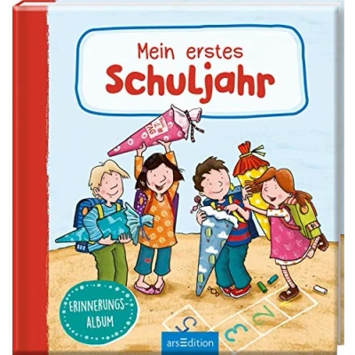 Abbildung von Mein erstes Schuljahr: Erinnerungsalbum Eintragbuch Geschenk Schulanfang, Einschulung, für Kinder ab 5 Jahren