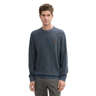 Abbildung von TOM TAILOR Strickpullover mit Logostickerei