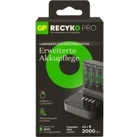 Abbildung von USB Akkuladegerät RECYKO PRO P461, 4 Ladeslots, inkl. Docking Station D461