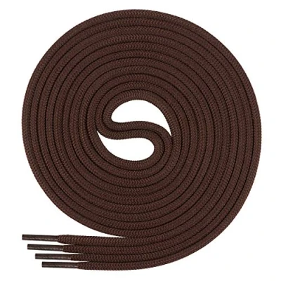 Abbildung von Di Ficchiano Schnürsenkel rund, Rundsenkel für Business und Lederschuhe, reißfester Allroundsenkel, ø 3mm Farbe braun Länge 100cm