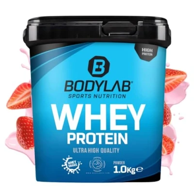 Abbildung von Bodylab24 Whey Protein Pulver, Erdbeer