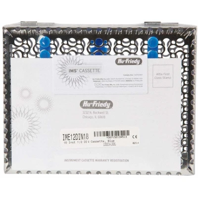 Abbildung von IMS Infinity Series Kassette 1/2 DIN blau mit 3 Silikonstegen