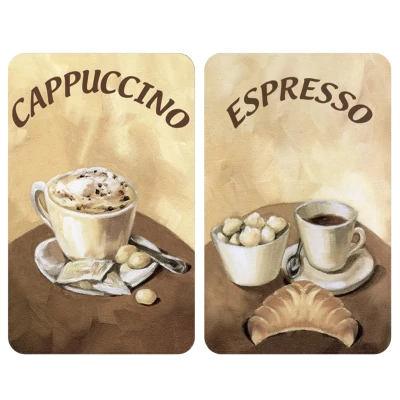 Abbildung von WENKO Herd Abdeckplatte &quot;Kaffee&quot;, (Set, 2 tlg.), kratzfest