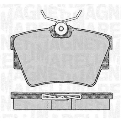 Abbildung von MAGNETI MARELLI 363916060370 Bremsbelagsatz OPEL: Vivaro B Kastenwagen, A Combi, RENAULT: TRAFIC 2 Bus