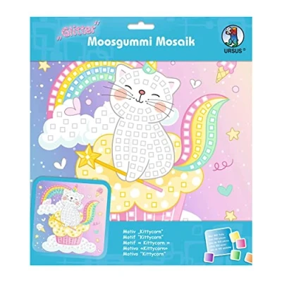 Abbildung von Ludwig Bähr Moosgummi Mosaik Glitter Kittycorn