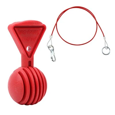 Abbildung von AL KO Safety Ball Rot + Abreißseil 100 cm mit Karabiner und Ring