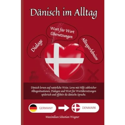 Abbildung von Dänisch im Alltag: lernen auf natürliche Weise. Lerne mit Hilfe zahlreicher Alltagssituationen, Dialogen und einer Wort für Wortübersetzung spielerisch effektiv die dänische Sprache.