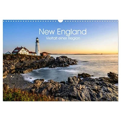 Abbildung von New England Vielfalt einer Region (Wandkalender 2025 DIN A3 quer), CALVENDO Monatskalender