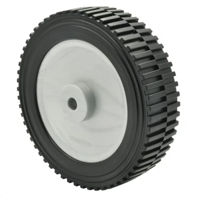 Abbildung von WAGNER Vollscheibenrad Durchmesser Ø 150 x 40 mm, Achsloch 10 Kunststoff, schwarz/grau, Tragkraft 30 kg 03815101