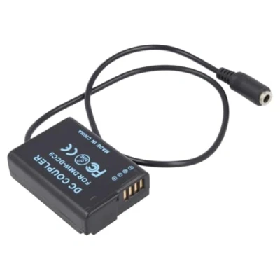 Abbildung von DC Kuppler, Akkuadapter kompatibel mit Panasonic DMW DCC9 ersetzt BLD10, BLD10E