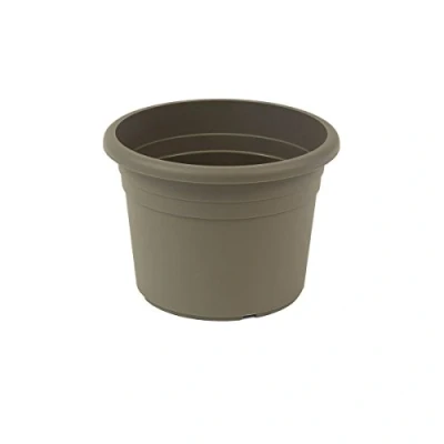 Abbildung von greemotion Pflanzkübel Fiona, UV Beständiger Blumentopf aus Kunststoff, Pflanzgefäß mit Bodenlöchern, Volumen ca. 18 l, Ø 40 x H 26 cm