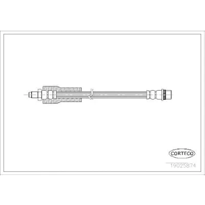 Abbildung von CORTECO 19025874 Bremsschläuche Vorderachse 395 RENAULT: ESPACE 2