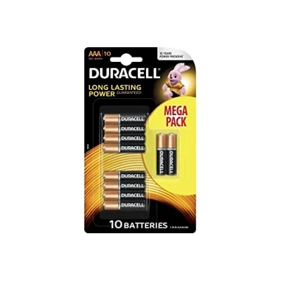 Abbildung von 10 Pack Duracell LR03 / AAA R03 MN 2400 1.5V Alkaline Batterie 1x Blister