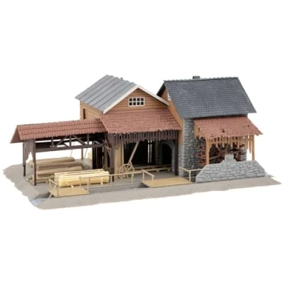 Abbildung von FALLER 190138 Aktions Set Sägewerk Spur: H0 Gebäude für Modelleisenbahnen Maßstab: 1:87