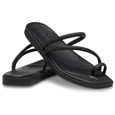 Abbildung von Crocs Herren Miami Toe Loop Sandal Sandalen, Black, 37/38 EU