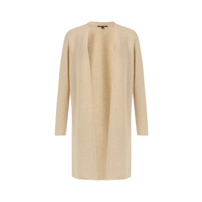 Abbildung von comma Strickjacke, Damen, Größe: 34, Beige