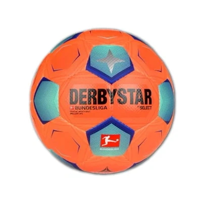 Abbildung von Derbystar Bundesliga Brillant APS HIGH Visible Fußball, Herren, Größe: 5, Orangetuerkisblau