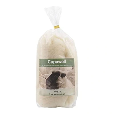 Abbildung von Cupawoll Fettwolle mit natürlichem Lanol 50 g