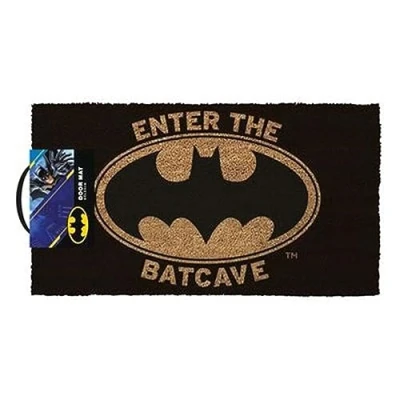 Abbildung von Pyramid International Batman Fußmatte aus Kokosfaser (Enter The Batcave Design), 33 cm x 60 cm, für Innen und Außenbereich, offizielles Lizenzprodukt