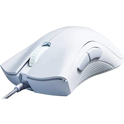 Abbildung von Razer DeathAdder Essential Gaming Maus: Optischer Sensor mit 6400 DPI, 5 programmierbare Tasten, mechanische Schalter, gummierte Seitengriffe, Weiß