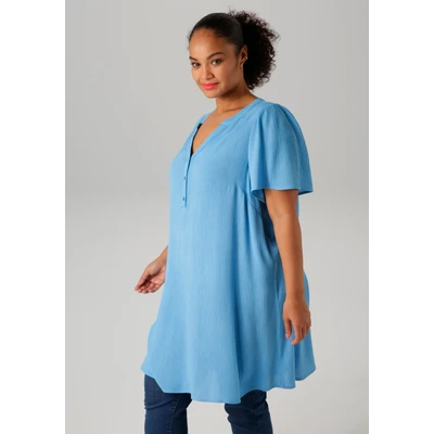 Abbildung von Aniston PLUS Longbluse in trendiger Crepe Qualität NEUE KOLLEKTION