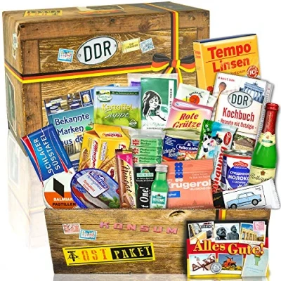 Abbildung von &quot;DDR SPEZIALITÄTEN BOX&quot; Waren DDR/Geschenkidee Geburtstag für Sie