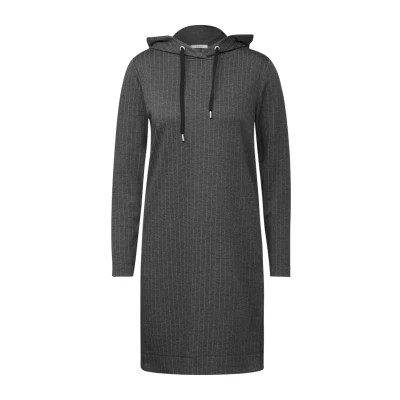 Abbildung von Cecil Nadelstreifenlook Strickkleid, Damen, Größe: Large, Grau