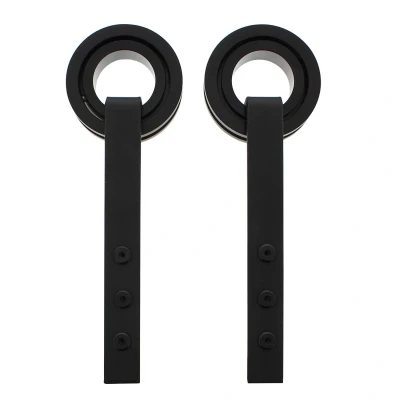 Abbildung von Intersteel 2er Set Hängerollen Modern 255 mm mattschwarz