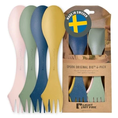 Abbildung von Light My Fire Spork original, Blau, Grün, Pink, Gelb, Kunststoff, 4 Person(en), Schweden