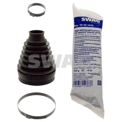 Abbildung von SWAG 10 1942 Achsmanschette Vorderachse, getriebeseitig Thermoplast MERCEDES BENZ: B Klasse, A GLK