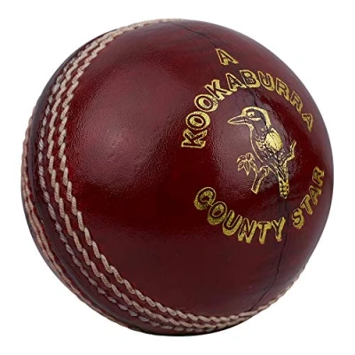 Abbildung von KOOKABURRA County Star Cricketball für Herren, 155 g, Rot
