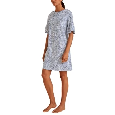 Abbildung von Calida Kurzarm LÄNGE 90CM Nachthemd, Damen, Größe: 32/34, Sodalite blue